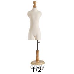1/2 1/3 1/4 Mini Female Mannequin Tailor Dummy Dressmaker for Display Dollhouse