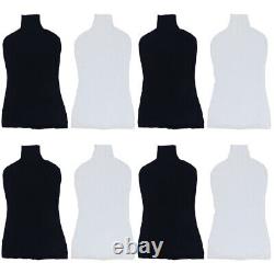 4 Pack Tailors Mannequins Female Body Manikin Cloth Cover Woman