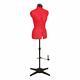 Adjustable Dressmakers Dummy Sew Simple Plain Red Size Small Uk 10-16. Made