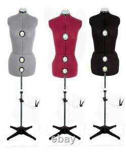 Adjustable Female Tailor Dummy Dummies Dressmaker Mannequin Bust Display Stand