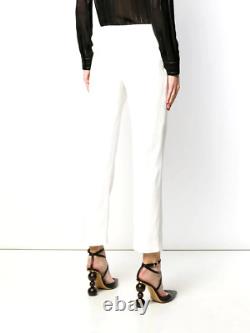 Alexander McQueen White Crop Trousers