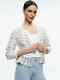 Alice & Olivia Xl Tawana Ribbon Soft White Multi Open Front Cardigan Nwtmsrp$660