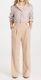 Anthropologie Favorite Daughter Beige Tailored City Wide Leg Pants Sz 12 Nwt
