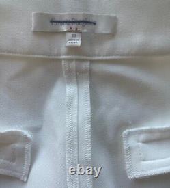 Anthropologie Favorite Daughter Ivory Tailored Preppy Wide Leg Pants Sz 10P NWT