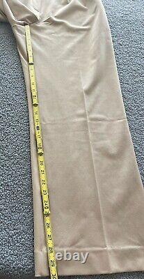 Anthropologie Favorite Daughter Pants Beige Tailored Preppy Wide Leg Sz 12 P