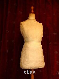 Antique Vintage Dress Form, Mannequin, Tailors Dummy, Costume Display Stand