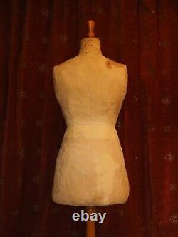 Antique Vintage Dress Form, Mannequin, Tailors Dummy, Costume Display Stand