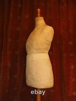 Antique Vintage Dress Form, Mannequin, Tailors Dummy, Costume Display Stand