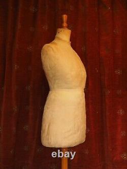 Antique Vintage Dress Form, Mannequin, Tailors Dummy, Costume Display Stand