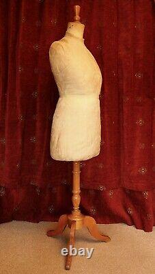 Antique Vintage Dress Form, Mannequin, Tailors Dummy, Costume Display Stand