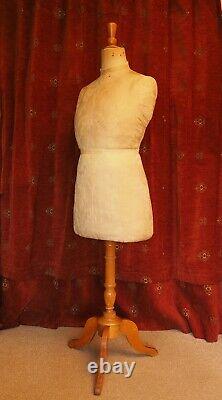 Antique Vintage Dress Form, Mannequin, Tailors Dummy, Costume Display Stand