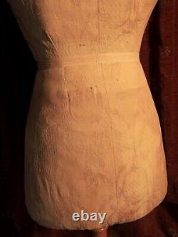 Antique Vintage Dress Form, Mannequin, Tailors Dummy, Costume Display Stand