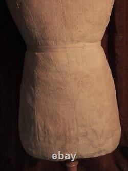 Antique Vintage Dress Form, Mannequin, Tailors Dummy, Costume Display Stand