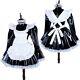 Black Pvc Lockable Sissy Maid Dress Vinyl Apron Tailored