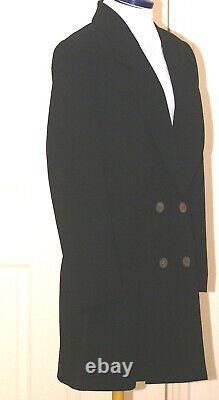 Black Tailored Jacket Female Size 12 Made In Italy Worn With Jeans Quality Craft