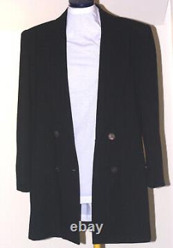 Black Tailored Jacket Female Size 12 Made In Italy Worn With Jeans Quality Craft