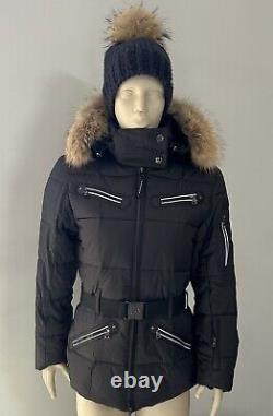Bogner Aila Ski Jacket Women Black With Real Fur Trim
