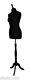 Deluxe Size 10 Female Dressmakers Dummy Mannequin Tailor Black Bust Black Stand