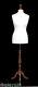 Deluxe Size 10 Female Dressmakers Dummy Mannequin Tailors Cream Bust Rose Stand