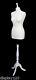 Deluxe Size 12 Female Dressmakers Dummy Mannequin Tailor Cream Bust White Stand