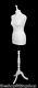 Deluxe Size 12 Female Dressmakers Dummy Mannequin Tailor White Bust White Stand