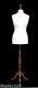 Deluxe Size 12 Female Dressmakers Dummy Mannequin Tailors Cream Bust Rose Stand