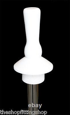 DELUXE Size 8 Female Dressmakers Dummy Mannequin Tailors WHITE Bust White Stand