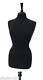 Deluxe Tailors Model Size 10/12 Black Female Dressmaker Display Dummy Mannequin