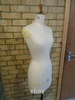 Female Dressmakers Dummy, Morplan Form Size 12 Student Tailors Made In Uk Used 2