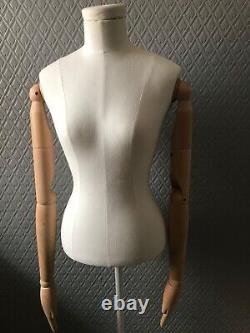 Female Mannequin Shop Display Tailor's Dummy With Arms on Stand