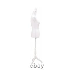 Female Mannequin Tailor Lady Bust Window Display Fashion Model Dressma. WHITE