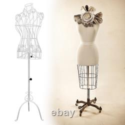 Female Mannequin with Tripod Base Torso Half Body for Store Tailors Display