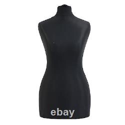 Female Tailor Dummy Bust Black UK 10/12 Sewing Fashion Student Mannequin Display