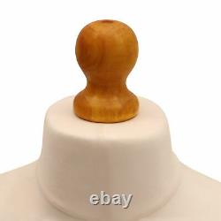 Female Tailors Dummy cream 8/10 10/12 Display Mannequin + Lightwood Tripod Stand