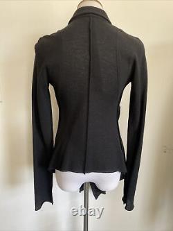 Forme 3'33204322896 Black Women's asymmetrical knit sweater blazer size S/M