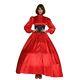 Gothic Punk Red Satin Ball Gown Girl Party Dress Cosplay Costume Tailor-made