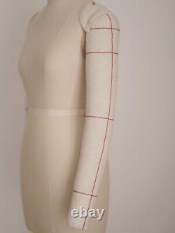 Half-Scale Dress Form with arms 1/2 Tailor Female Mannequin for students UK8/10