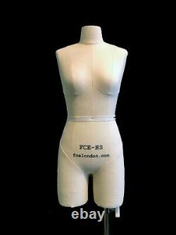 Half Scale Mini Mannequin Dress Form'Ida' FCE Tailors Dummy Draping Stand