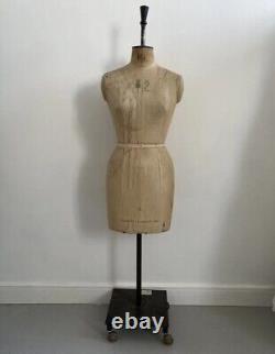Kennett & Lindsell Size 12 Tailors Mannequin / Torso/ Dress form rolling base