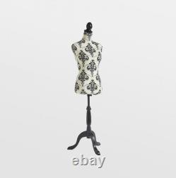 Mannequin Body Form Adjustable Dummy Display Tailors Dressmakers Stand Damask