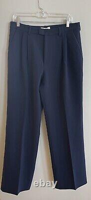 NWT Anthropologie Favorite Daughter Blue Tailored Preppy Wide Leg Pants Sz 12