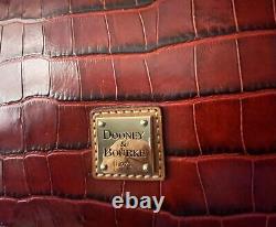 NWT! Dooney & Bourke RED Croco Embossed Large Satchel Beautiful