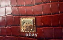 NWT! Dooney & Bourke RED Croco Embossed Large Satchel Beautiful