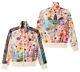 New Rare Adidas Firebird Hoodie Floral Jacket Multicolor Vintage Womens Aj8151