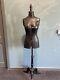 Old Vintage French Stockman Adjustable Tailors Mannequin On Wooden Tripod Base