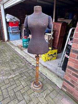 Original early 1900 Victorian tailors dummy