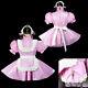 Pvc Lockable Sissy Boy Maid Vinyl Mini Dress/romper Tailor-made