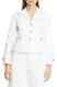 Polo Ralph Lauren Women's Tessie Denim Shrunken White Crop Jacket Blazer 6