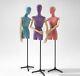 Purple Color Articulated Tailors Dummy With Stand Luxury Velvet Tailors Dummy