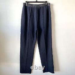 Rag & Bone Farris Wool Blend Tailored Pant Navy Blue L